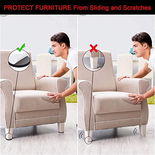 Yelanon Non Slip Furniture Pads -12pcs 3’’ Furniture Grippers Non Skid for Furniture Legs,Self Adhesive Rubber Feet Furniture Feet, Anti Slide Hardwood Floors Protectors for Keep Couch Stoppers - size: 12pcs 3" Square