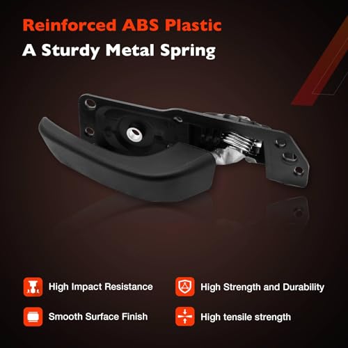 ATRACYPART Interior Door Handle Kit Front Rear Right Passenger Side| for 2007-2014 Chevy Silverado Tahoe Suburban Avalanche, GMC Sierra Yukon, Cadillac Escalade | Replaces# 20833602, 20871483, 80375 - color: Passenger Side