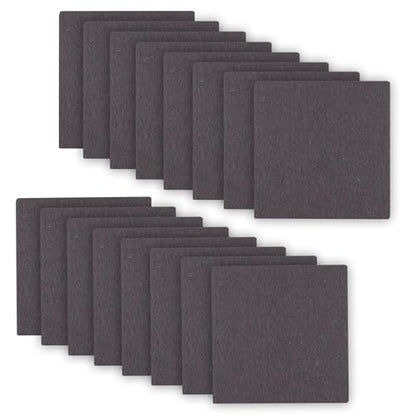 3.5inch Square Felt Furniture Pads, 16Pcs Self Adhesive Cuttable Felt Furniture Leg Pads Floor Protectors Furniture Sliders for Hardwoods Floors, Brown - size: 3.5x3.5inch