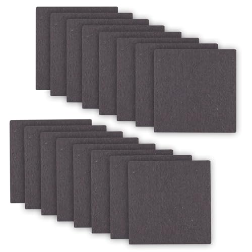 3.5inch Square Felt Furniture Pads, 16Pcs Self Adhesive Cuttable Felt Furniture Leg Pads Floor Protectors Furniture Sliders for Hardwoods Floors, Brown - size: 3.5x3.5inch