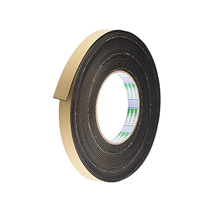 uxcell Sealing Foam Tape 15mm Wide 1.5mm Thick 10m/32.8ft Long, EVA Self Adhesive Weather Strip for Window Door Insulation - size: 15mmx1.5mmx10m