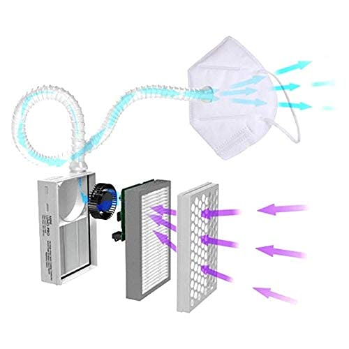 BROAD Breathe Freely AirPro Mask Reusable Air Purifying Respirator with HEPA Filter
