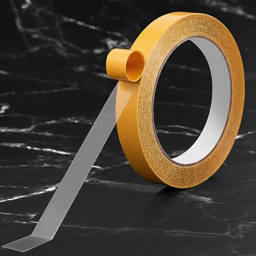 Ultra-Thin Clear Double Sided Tape 0.6Inch X 66Feet Two Sides Sticky Tape with Strong Double Stick Adhesive Tape For Rug Fixed,Fixed Balloon,Woodworker, Fashion Clothing, Wall Decor, Cat Training, - size: 0.6Inch x 66Feet