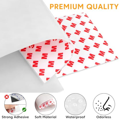 Non Slip Furniture Pads for Hardwood Floors, Cuttable Self Adhesive Anti Slip Furniture Pads Silicone Rubber Feet for Furniture Electronics Home Appliances, 4 x 40 Inches (Translucent)