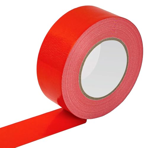 Reniteco Red Duct Tape- 2 inches x 45 Yards, Waterproof & All-Weather, No Residue, UV Resistant, Heavy Duty for Car, Home & Outdoor Repairs, 1 Roll - color: Red, size: 2in*45yard