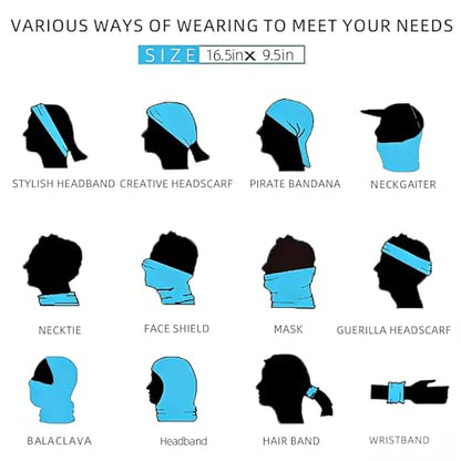 Ezovino Neck Gaiter Face Mask,Sun Cooling Scarf,Balaclava Bandana Cover for Men Women - color: Multicoloured 11