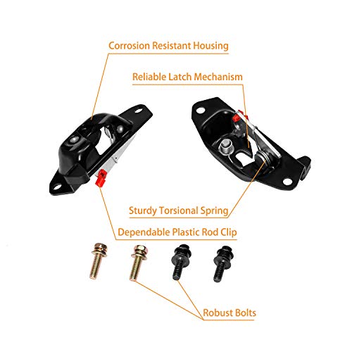 Tailgate Handle Latch Rebuild Kit, Compatible with 1999-2006 Chevy Silverado 1500 2500 3500, GMC Sierra, Replaces# 15997911 15921948 Rear Tail Gate Door Parts Gasket Bezel Lock Bolt Hinge Locking Set