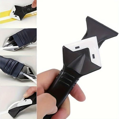 5 in 1 Silicone Caulking Grout Removal Sealant Finishing Tool Adhesive Residue Scraper Seam Repair Kit for Kitchen Bathroom