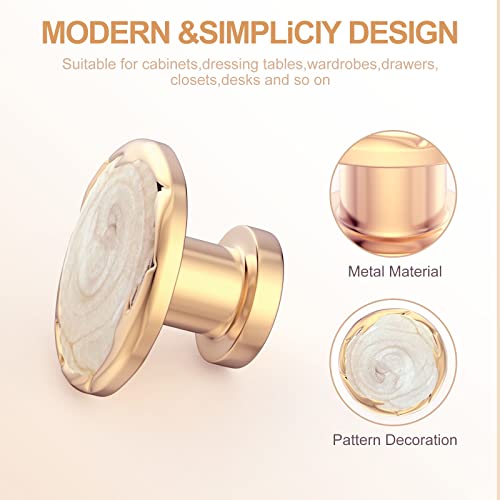 ECREW 10 Pieces Cabinet Round Knob Drawer Kitchen Pulls Cupboard Door Handle 1.18" Diameter