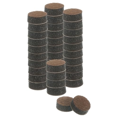 uxcell Furniture Pads, 36Pcs 0.5" - Round Self Adhesive Felt Furniture Pads, Floor Protectors for Furniture Feet Chairs Legs Hardwood Floors (Brown) - size: 0.5"