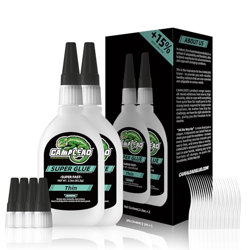 Thin Super Glue Liquid Kit 4.6 oz, All Purpose Clear Superglue for Plastic Ceramic Metal Wood Glass Shoe Leather Rubber, Instant Cyanoacrylate Adhesive for Home Repair Hobby Model Pottery DIY Craft - size: 4 oz., style: THIN VISCOSITY