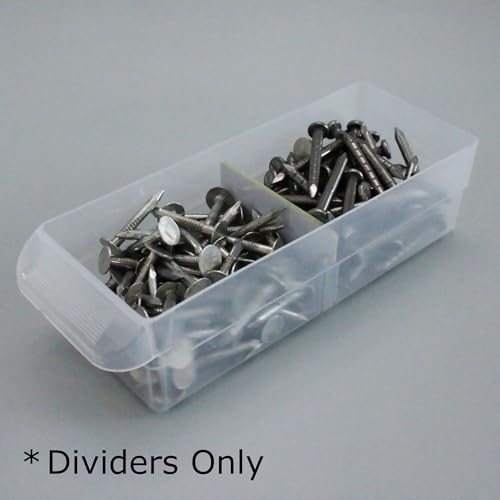 (64-Pack Small Drawer Dividers compatible with Craft Cabinet and Hardware Storage Organizers, (Dividers Only), Made of High-Strength Fiberglass, Easy to Label - style: Width Dividers (Pack of 64)