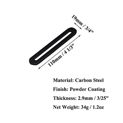 10 Pcs 4 1/3" Adjustable Flat Mending Plate Support with Single Slot, 2.9mm Thickness Steel Slideable Bracket, Straight Repair Plates Brace, Repair Fixing Bracket Connector for Chair Table Drawer - size: 110mm flat mending bracket