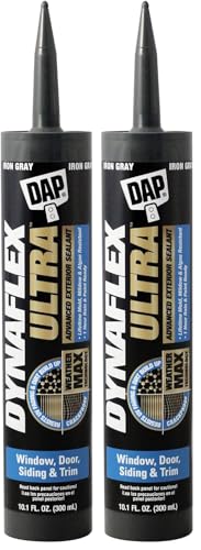 DAP Dynaflex Ultra Advanced Exterior Sealant, Iron Gray, 10.1 Oz (7079818215) (Pack of 2) - color: Iron Gray, size: 10.1 Oz (Pack of 2)