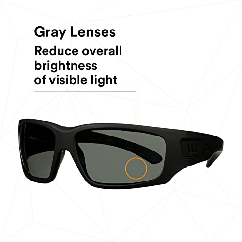 Maxim 3M Elite 1000 Series, MXE1002SGAF-BLK, Black Frame, Scotchgard Anti-Fog Coating, Gray AF-AS Lens - style: Gray Lens