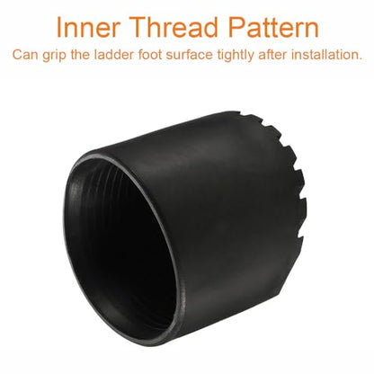 Universal Rubber Ladder Foot Mat with Corrugated Grip for 56–95mm OD Round Tubes (60mm / 2.36in) - size: 60mm / 2.36in