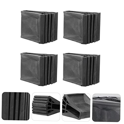 4pcs Slip Mats Outdoor Stair Treads Non-Slip Ladder Feet Covers Protector