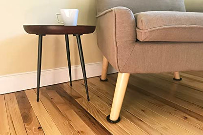 Shepherd Hardware 9091 2-Inch Carpet Base Furniture Cups, 4-Pack,Brown