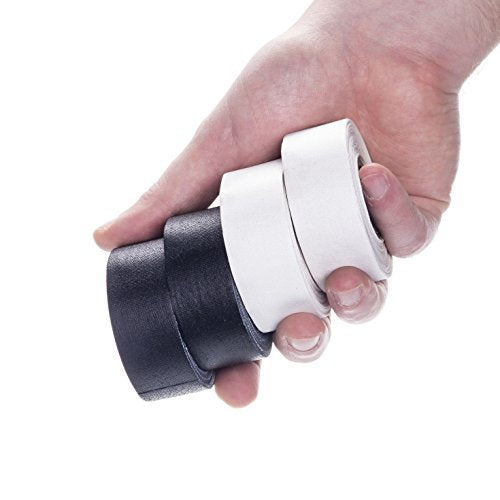 Professional Premium Grade Gaffer Tape - Heavy Duty Pro Gaff Tape - Holds Down Wires Leaves No Sticky Residue Easy to Tear, Multipurpose (4-Pack Gaffers Tape White, 1 Inch x 8 Yards Each roll) - color: White