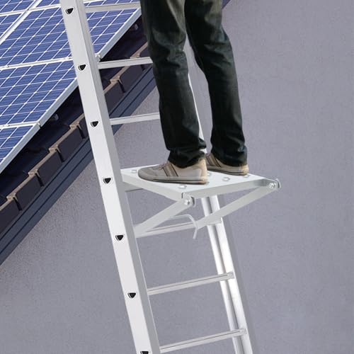Ladder Platform for Painters, Extension Ladder Work Platform System for Hanging in Ladders, Anti-Slip Ladder Work Tray for Tools,Holds 330 lbs