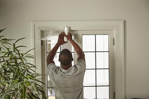 Duck Brand Winter Window Insulation Kit – Window Seal Rolled Shrink Film Covers Up to 15 3’ x 5’ Windows – Window Tape Included – Easy Indoor Installation - Clear - 15-Pack (288069) - size: 15 Windows