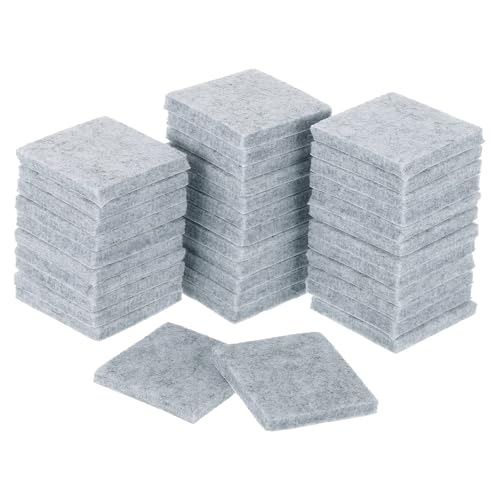 uxcell Furniture Pads, 36Pcs 1.5" - Square Self Adhesive Felt Furniture Pads, Floor Protectors for Furniture Feet Chairs Legs Hardwood Floors (Gray) - color: Grey, size: 1.5"