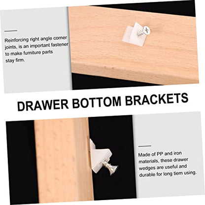 ARTIBETTER 200pcs Mending Wedges Corner Braces for Furniture Reinforcement Repair Kit for Dresser