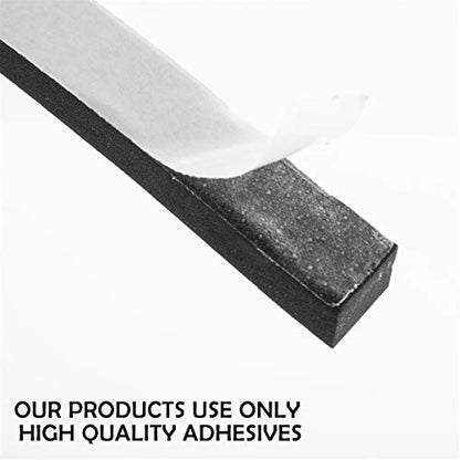 Neoprene Weather Stripping Foam Tape, 1 Inch x 1/8 Inch, High Resilience Door & Window Seal, 33 Feet (2 Rolls x 16.5ft) - size: 1in * 1/8in *33FT