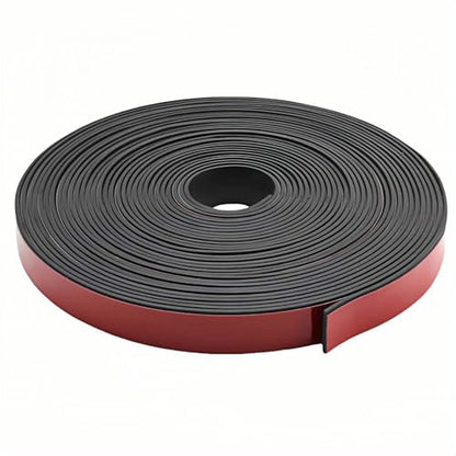 1" x 1/8" Thick Self-Adhesive Rubber Strip - Heavy Duty Weather Stripping,Soundproofing,Anti-Slip Tape for Doors,Vibration Proof for HVAC,Electrical Cabinet，Windows,Cars,Flooring (10ft Black)