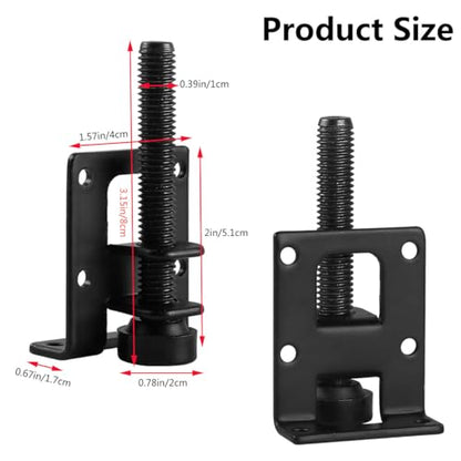 4 Pack Heavy Duty Furniture Leveling Feet, 2-inch Adjustable Height Leg Leveler, Adjustable Furniture Leveler with Screws, Allen Wrench for Cabinets, Furniture, Table Flawless Leveling - size: 2 inch