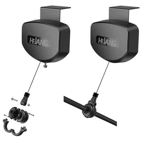 EV Charger Cable Retractor Ceiling Mount, 11.5ft Self-Locking Retractable Cord Reel for EV Charging Cables, Automatic Cable Organizer Compatible with Most Electric Vehicles