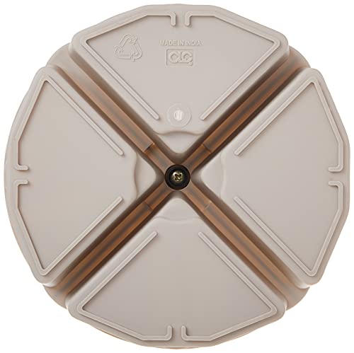 Custom Leathercraft1154 4-Inch High, Full-Round Bucket Tray,Cream White (Pack of 12) - size: No Size (Pack of 12)