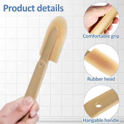 ABS Handle Silicone Caulking Kit, Rubber Caulk Finishing Tool Set with 4 Interchangeable Tips, Smoothing Finger Finisher for Grout, Sealant, Kitchen Bathroom DIY Projects