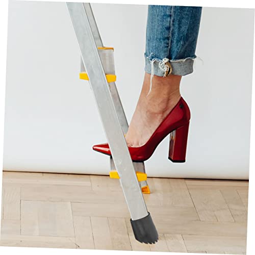 2pcs Slip Mats Ladder Foot Cover Non-Slip Stair Treads for Ladder Safety - size: 8.5X8.5CM