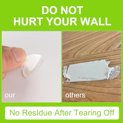 240Pcs Acoustic Foam Panels Tape, Removable Mounting Tape for Wall Double Sided Strong Adhesive Sound proofing Transparent Putty Clear Sticker Heavy Duty 1inch Round (240)