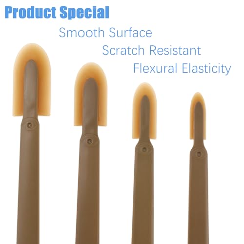 8PCS Rubber Caulking Tool, Reusable Silicone Caulking Caulk Grout Finishing Tool Sealant Spatula Spreader Kit for Kitchen Pantry Bathroom Floor Wall Corner Window Door (Set of 4 Sizes)