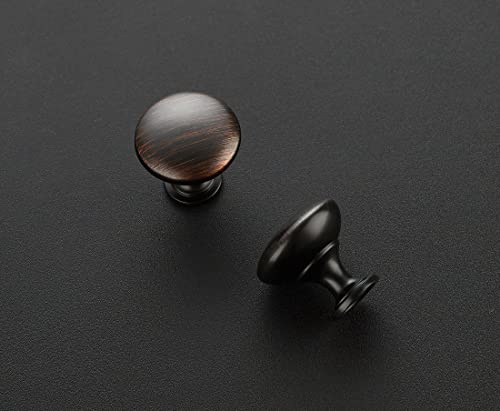Ravinte 10 Pack Cabinet Knobs and Pulls - Oil Rubbed Bronze and Brass for Cabinets, Dressers, and Drawers - color: Oil Rubbed Bronze