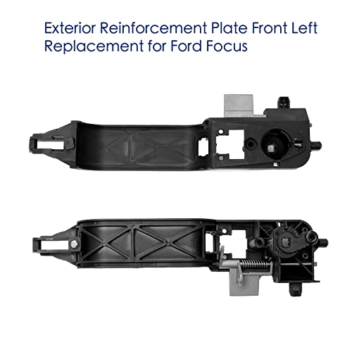 Front Driver Side Exterior Door Handle Reinforcement for Ford Focus 2002 2003 2004 2005 2006 2007,Replace# 81970, 6S4Z5426685C, 6S4Z-5426685-C, Black