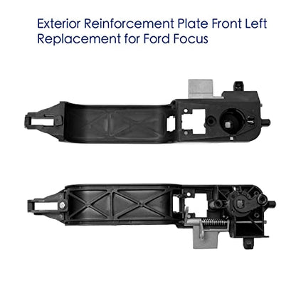 Front Driver Side Exterior Door Handle Reinforcement for Ford Focus 2002 2003 2004 2005 2006 2007,Replace# 81970, 6S4Z5426685C, 6S4Z-5426685-C, Black