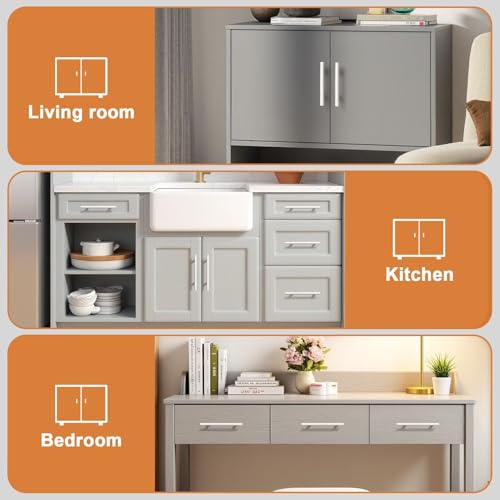 Probrico 5 Pack Hole Centers (96mm) 3.75inch White Kitchen Cabinet Handles Stainless Steel White Cabinet Pulls Round T Bar Pull Handle for Cabinets and Drawers Total Length 6inch - color: White, size: Hole Centers: 3-3/4"