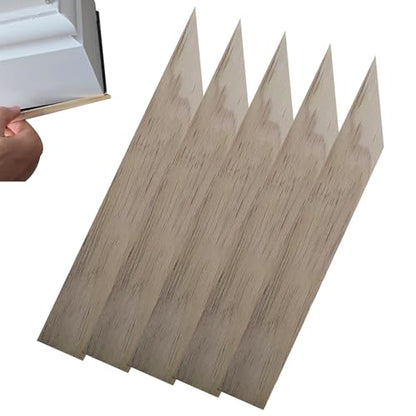 5 Piece Wooden Sealant Finishing Tool, Caulk Spreader Tool, Sealant To-ol, Mastic T-ool For Smoothing Mastic And Seal-ant, Smoothing & Finishing Tools, For Window Door Wall Gaps
