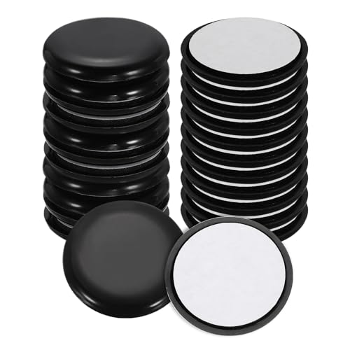 uxcell 24Pcs Plastic Furniture Sliders 1.97" Self-Adhesive Round Furniture Leg Protectors, Table Chairs Foot Cups Sliders Reusable Furnishing Movers for Hardwood Floors Tile Laminate - size: 1.97"