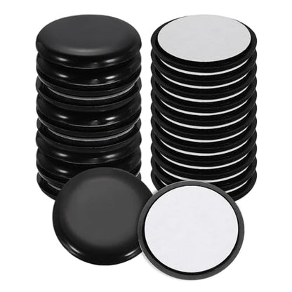 uxcell 24Pcs Plastic Furniture Sliders 1.97" Self-Adhesive Round Furniture Leg Protectors, Table Chairs Foot Cups Sliders Reusable Furnishing Movers for Hardwood Floors Tile Laminate - size: 1.97"