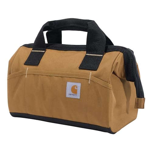 Carhartt Onsite Tool Bag, Durable Water-Resistant, Tool Storage Bag, Midweight, 13-Inch 15 Pocket, Carhartt Brown - size: 13-Inch 15 Pocket