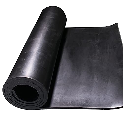 TORRAMI Neoprene Rubber Sheet Roll 3/16" (.187") Thick x 18" Wide x 48" Long for DIY Gaskets, Pads, Seals, Crafts, Flooring,Cushioning of Anti-Vibration, Anti-Slip - size: 18" Wide X 48" Long, style: 3/16 (.187)" Thick