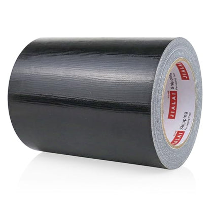 Wide Duct Tape, Industrial Grade 30Yards (90 ft) Wide 6'' Tape Duct, 9 Mil Heavy-Duty, Waterproof, Strong, Flexible, No Residue, for Crafts & Home Improvement (Black, 6'' x 90ft) - color: Black, size: 6'' x 90ft