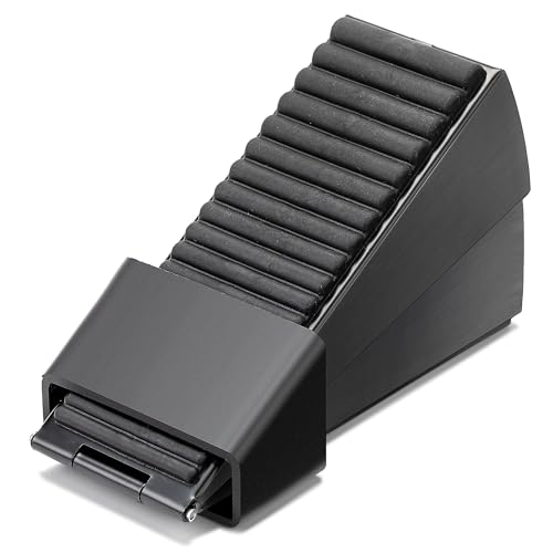 Heavy Duty Door Stopper, Premium Spring Door Stopper for Bottom of Door, Rubber Door Stopper Wedge Floor Door Stoppers, Doorstops Door Holder for Inside Door to Keep Door Open