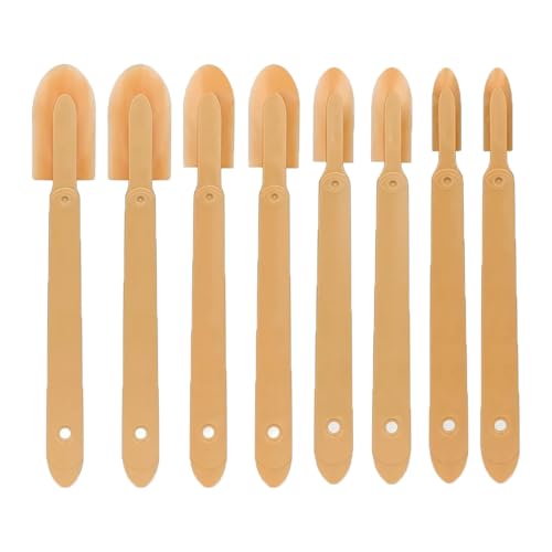 8pcs Caulking Tool Kit,Reusable Caulking Spatula,Caulk Remover Tool, 4 Size Silicone Caulking Tool for Corners, Brick, Floors, Tiles, Walls, Bathroom, Kitchen