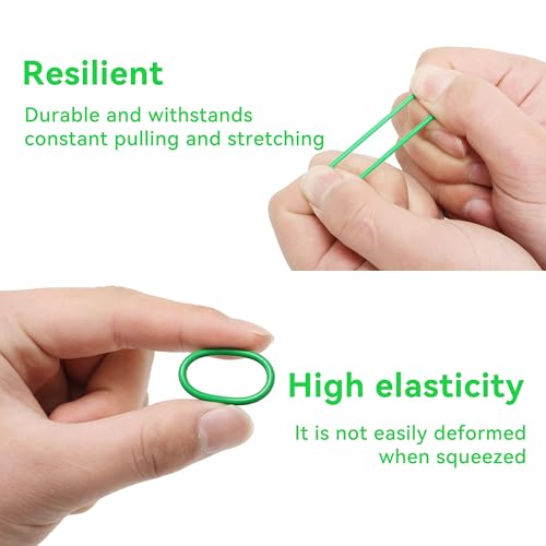 270PCS Seal Gasket Washer, Car Air Conditioning AC O Ring Kit, Seal O-Ring Assortment Kit, Universal Vehicle Repair Tool for Door, Window, Home Appliances (Green)