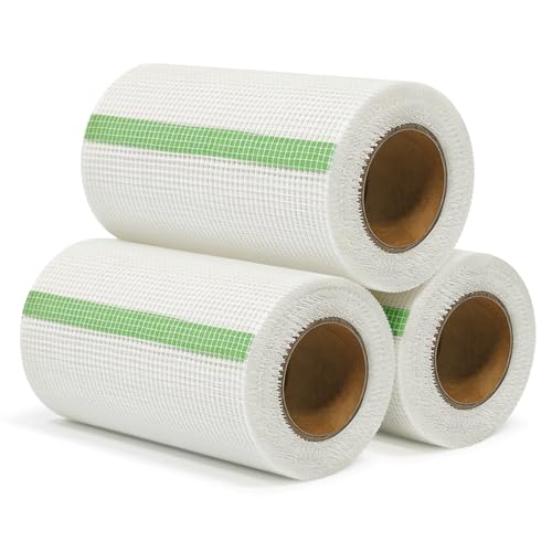QILIMA Drywall Joint Tape 6 Inch x 75 Feet- Self-Adhesive Mesh Tape for Drywall Repair, Crack Fixing, Joint Taping, Easy to Apply, Heavy Duty Fiberglass Reinforcement - size: 6Inch x 75 Feet